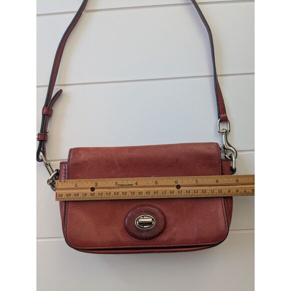 Coach Bleecker Penny Crossbody Bag - Red Leather - Turn lock - Picture 8 of 9